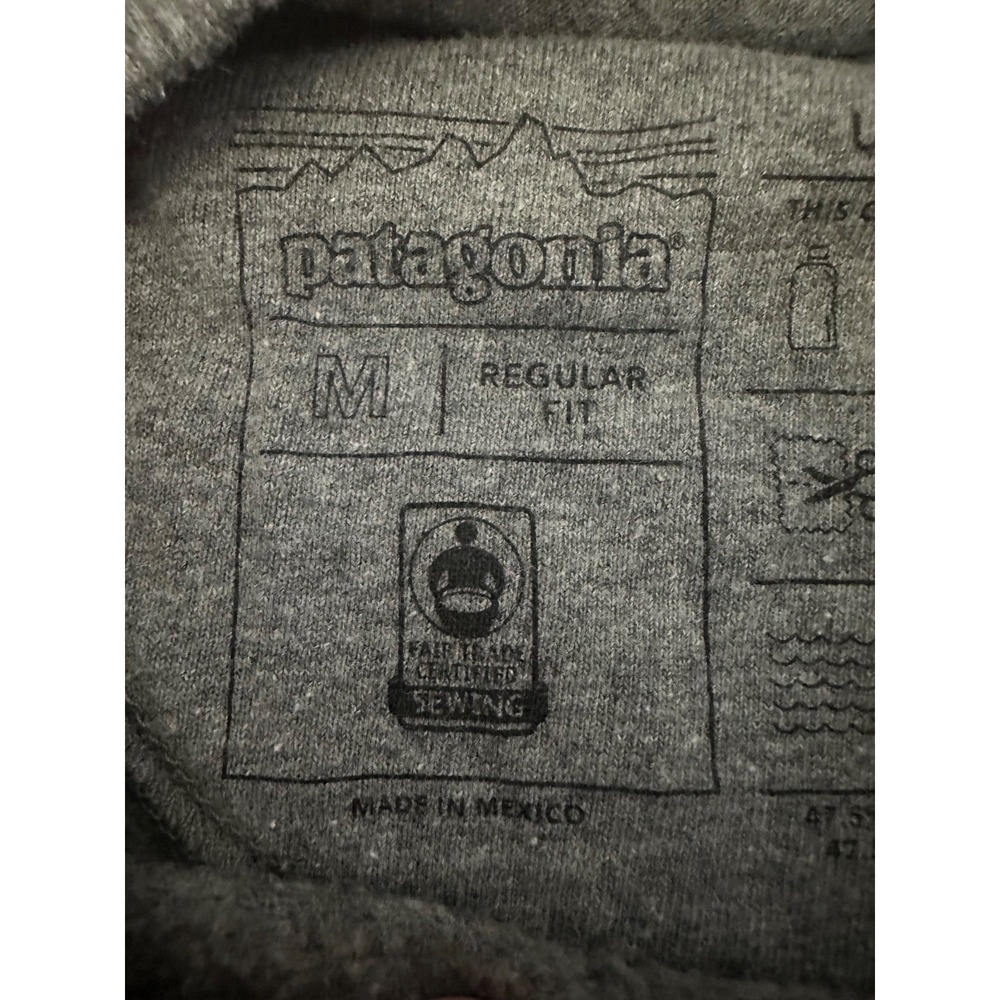 Patagonia Gray Sweatshirt with Black and Blue Bear Design - Picture 2 of 7